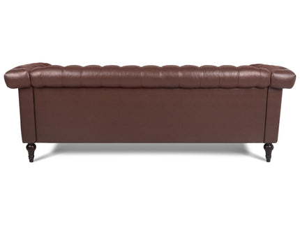 Traditional Square Arm Removable Cushion 3 Seater Sofa