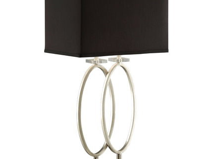 Rectangular Shade Accent Lamp With 3 Way Switch - Silver