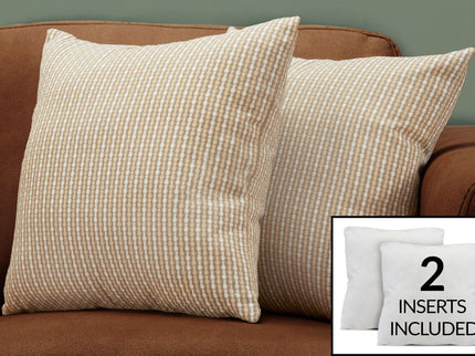 Pillows, Square, Insert Included, Decorative Throw, Hypoallergenic