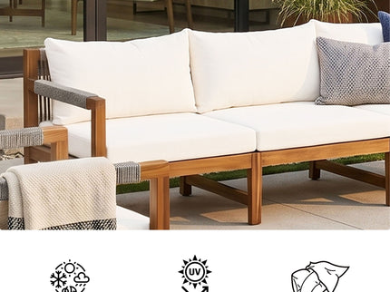 3 Piece Outdoor Sectional Sofa Set