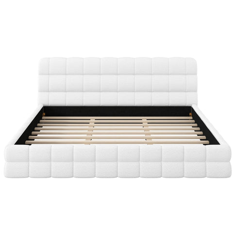 Upholstered Platform Bed With Headboard