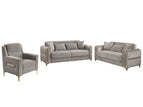 Light Brown / 3 Pc. Sofa, Loveseat, Chair