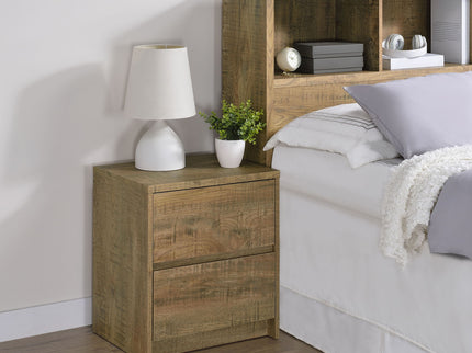 Geary - 2 Drawer Nightstand With LED Lights And USB Charging Ports