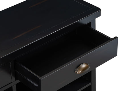 Console Table With 2 Drawers And Open Shelves