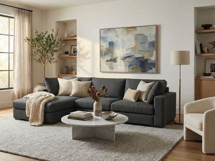 Charlie - Upholstered Deep Seater Sectional Sofa