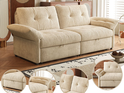 Sofa Bed, 2 In 1 Design For Living Rooms