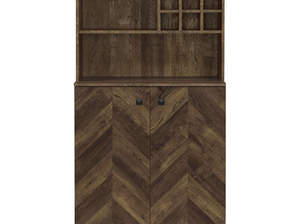 Harlie - 2 Door Wine Cabinet - Oak