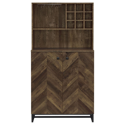 Harlie - 2 Door Wine Cabinet - Oak