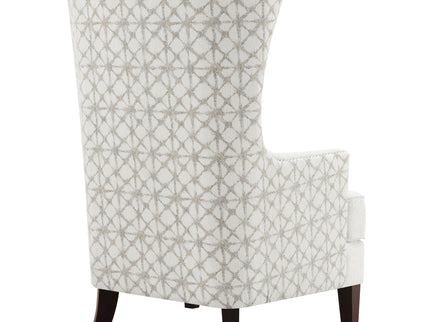 Lindstrom - Wingback Accent With Contoured Back - Ivory White