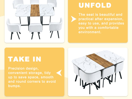 2 Tone Dining Table For Modern Minimalist And Industrial Styles