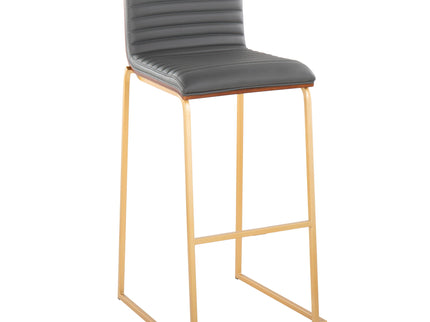 Mason Mara - Contemporary Versatile Desig Fixed Height Barstool (Set of 2)