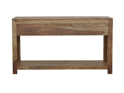 Tucker - 3 Drawer Console Table With Lower Shelf - Natural