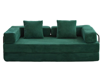 Floor Couch, Convertible Floor Sofa Bed With Pillow Back Support Armrest