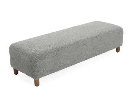 Contemporary Ottoman With Foam Cushion And Durable Upholstery