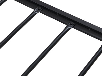 Metal Platform Bed Frame With Wooden Headboard And Footboard With USB Liner, No Box Spring Needed, Under Bed Storage