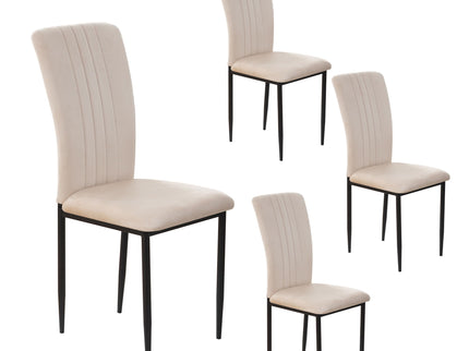 Velvet Dining Chairs For Dining Room (Set of 4)