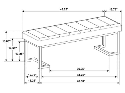 Mira - Accent Bench