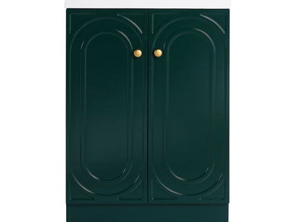 Contemporary Freestanding Bathroom Vanity With Resin Sink & Soft-Close Cabinet Doors