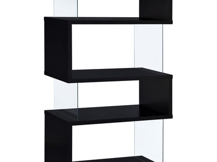 Elias - 4 Shelf Bookshelf With Zigzag Design