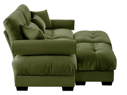 Super Comfort Oversized Modular Sectional Sofa With Movable Ottoman