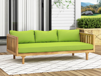 Claremont - 3 Seater Daybed Teak Acacia Wood Water Resistant Cushions
