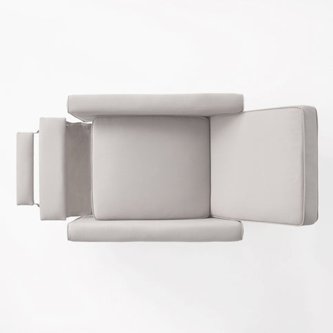Upholstered Push Back Recliner Chair For Living Room