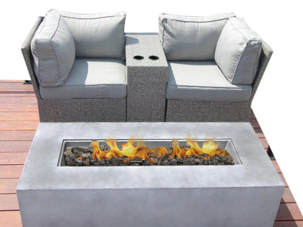 Outdoor Elegance Conversation Set With Fire Pit