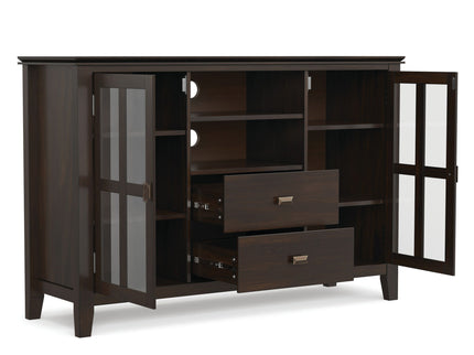 Artisan - Tall TV Media Stand - Dark Chestnut Brown