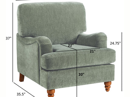 Candor - Arm Chair With English Roll Arms