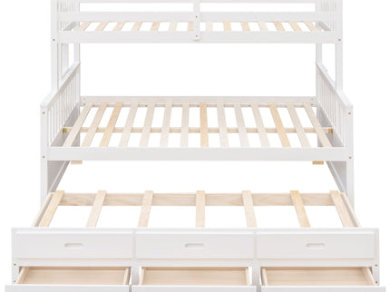 Bunk Bed With Twin Size Trundle And Drawers