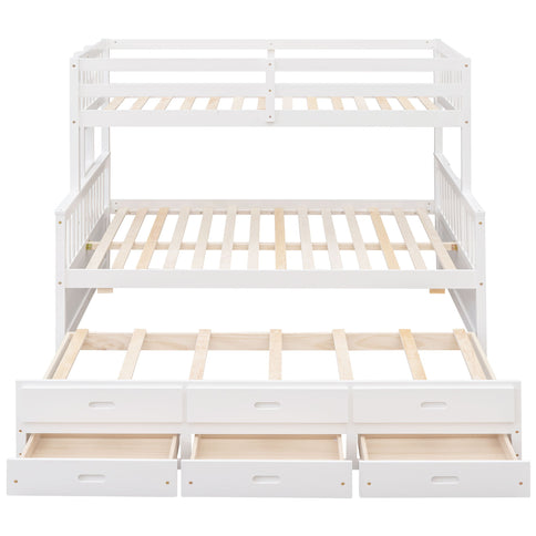 Bunk Bed With Twin Size Trundle And Drawers