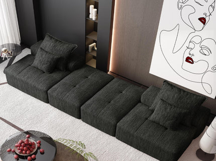 Modern Oversized Diy Combination Modular Sectional Sofa With Pillows