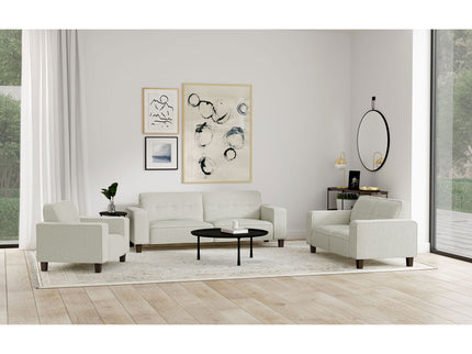 Xana - Track Arm Tufted Loveseat - Greige