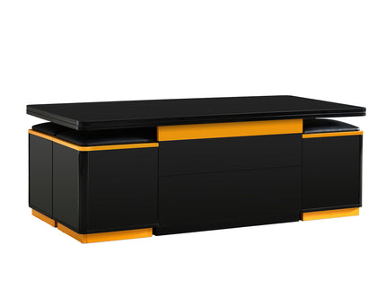 Lift Top Coffee Table With 4 Storage Stools