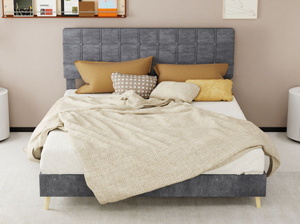 Yungan Lingge Minimalist Soft Pack Headboard Bed