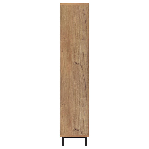 Stagg - 4 Door Tall Shoe Storage Cabinet With Adjustable Shelves And Ventilated Doors - Natural