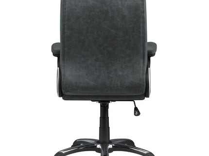 Stanton - Upholstered Adjustable Chair With Padded Arms And Adjustable Height - Gray