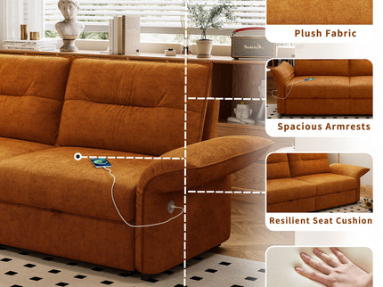 Sofa Bed With Convertible Design, Living Room Furniture