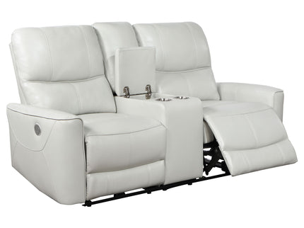Amberly - 3 Piece Power Reclining Sofa Set - Light Gray