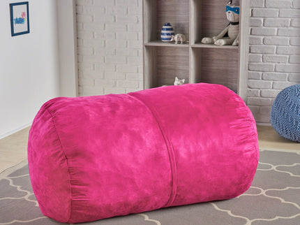 Michael - Modern Cylindrical Suede Bean Bag Chair