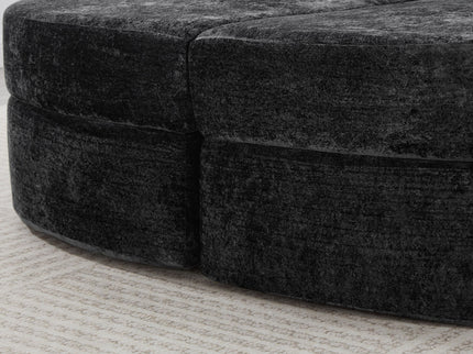 Boneless Design Upholstered Sofa Bed With Cup Holders