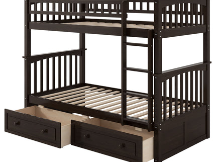Bunk Bed With Drawers, Convertible Design