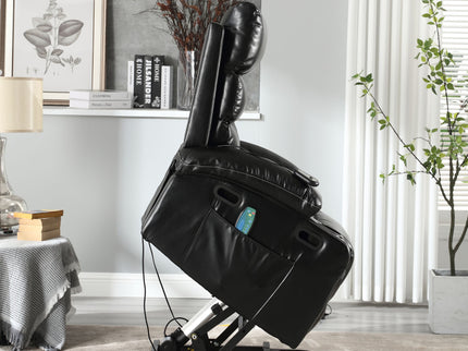 Cozy Electric Power Lift Recliner Chair Sofa For Elderly With Vibration Massage And Lumbar Heat