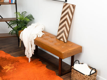 Cameron - Bench - Brown / Tan