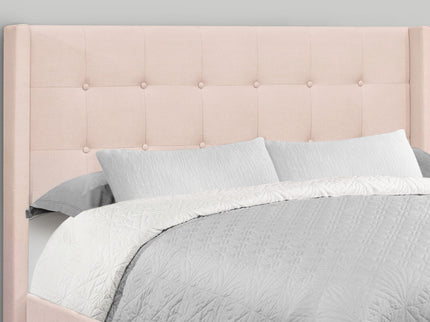 Queen Size Bed Upholstered - Pink