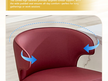 Adjustable Swivel Bar Chair With High Back Support