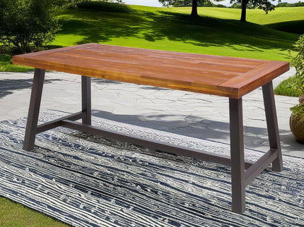 Outdoor Sandblast Finish Acacia Wood Dining Table