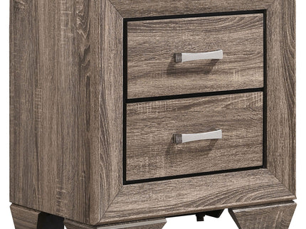 Tomasina - 2 Drawer Rectangular Nightstand - Taupe