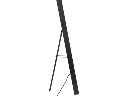 Villancourt - LED Standing Mirror With Speakers - Black