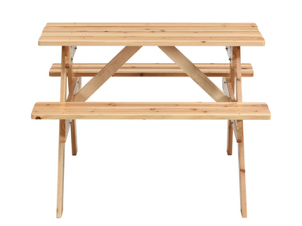 Durable Solid Wood Children's Dining Table And Chairs Set, Multi-Functional